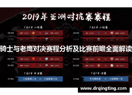 骑士与老鹰对决赛程分析及比赛前瞻全面解读